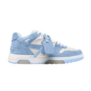 OFF WHITE Out Of Office OOO Low, 'Vintage Suede White Light Blue' Sneakers Size